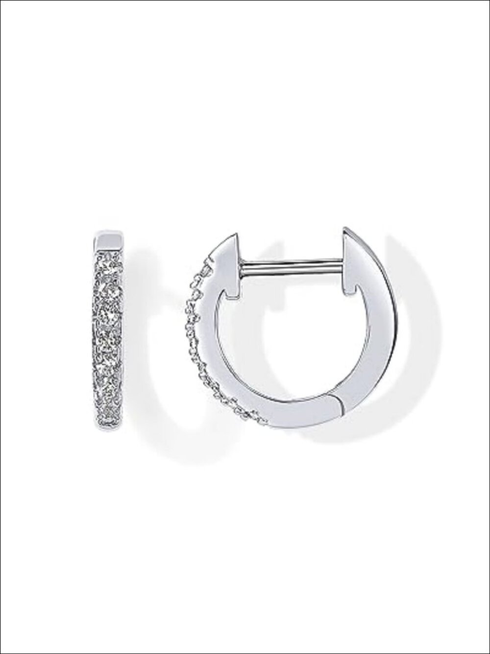 Small Gold Plated Huggie Hoop Earrings for Women